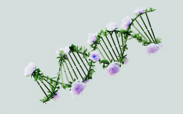 AI IMAGE LAYERED ON PLANTS